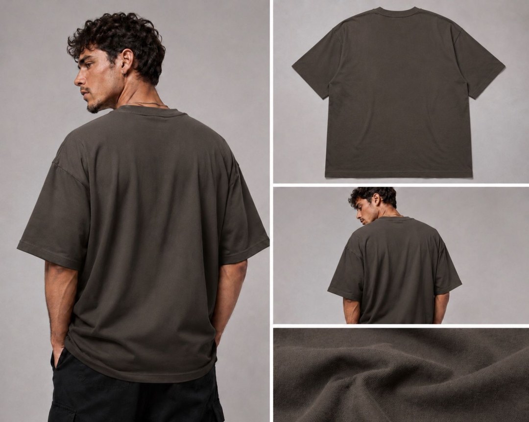 Camiseta Oversized NJR Moments Marrom  — foto 3