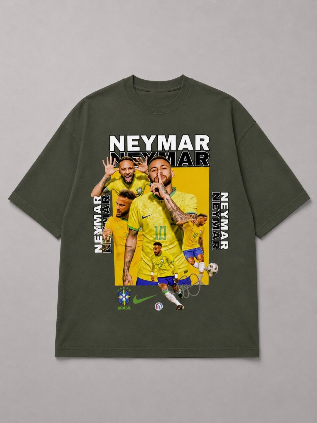 Camiseta Oversized NJR Moments Verde 