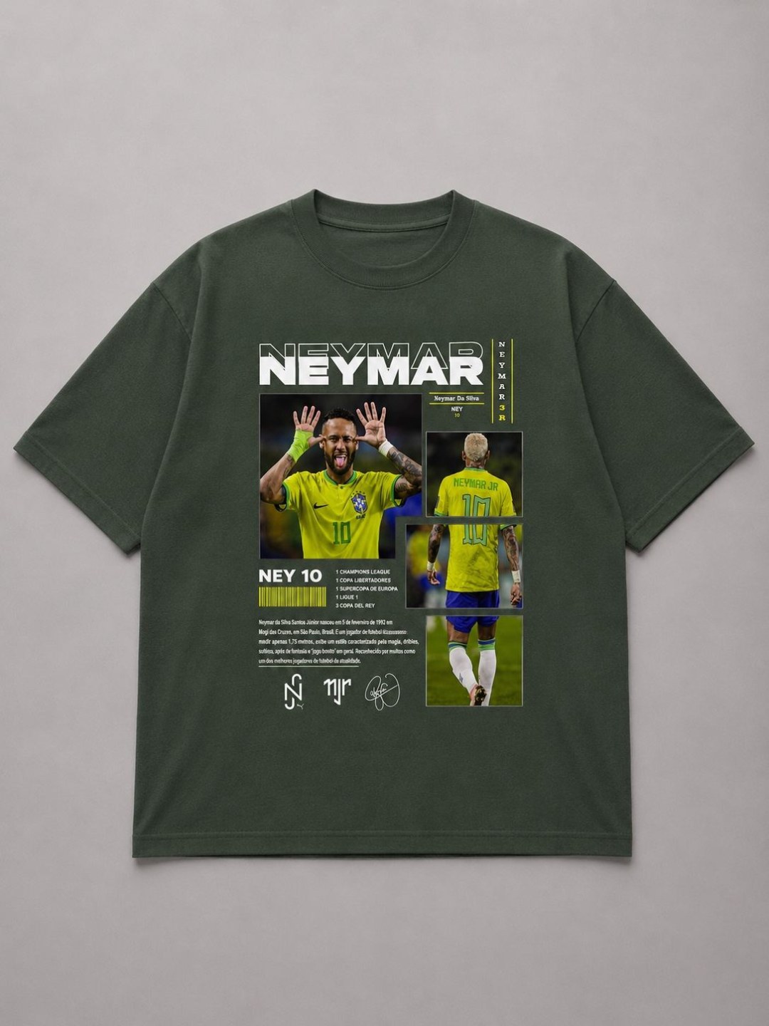 Oversized Suedine Premium — Neymar Legacy Verde 